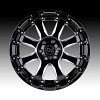 Black Rhino Sierra Gloss Black Milled Custom Truck Wheels 6